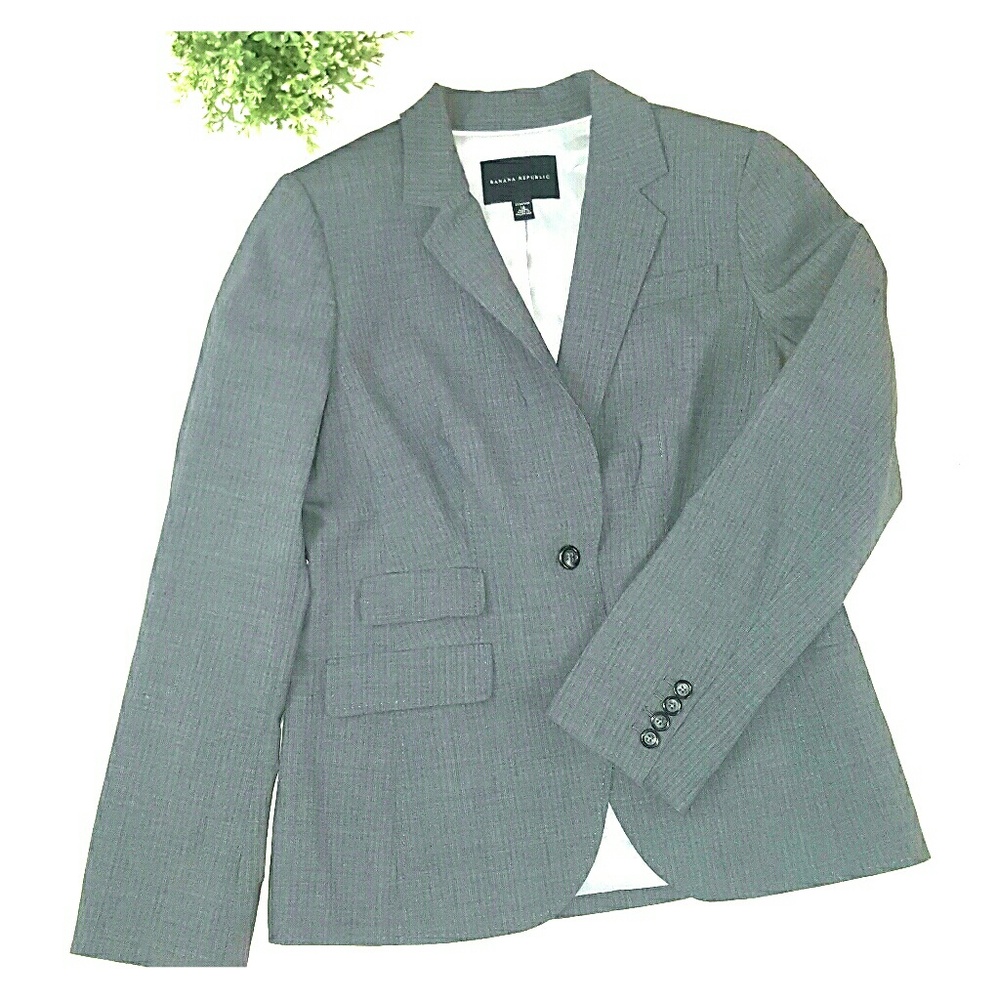 (NWOT)Banana republic grey blazer sz12